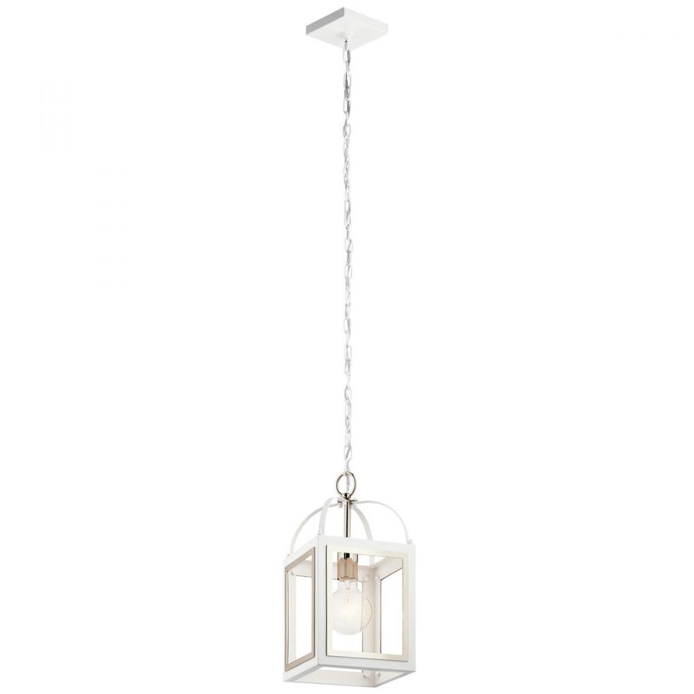 Vath™ 8" 1 Light Pendant White