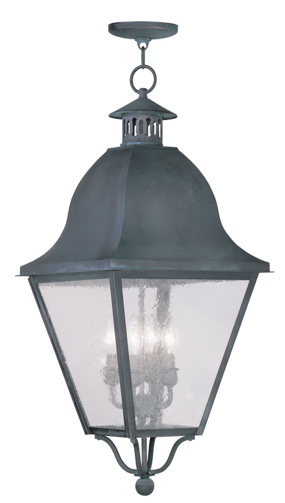 4 Light Charcoal Outdoor Chain Lantern