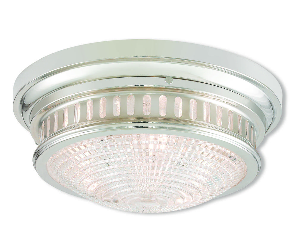 3 Light Polished Nickel Ceiling Mount