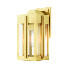 Livex Lighting 27712-08 - 1 Lt Natural Brass Outdoor Wall Lantern