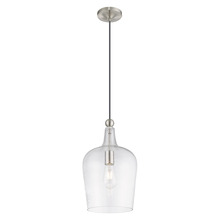 Livex Lighting 41237-91 - 1 Lt Brushed Nickel Mini Pendant