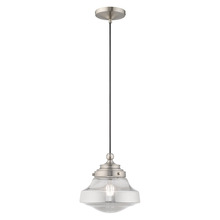 Livex Lighting 41242-91 - 1 Lt Brushed Nickel Mini Pendant