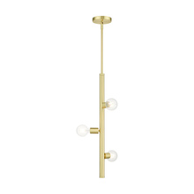 Livex Lighting 45863-12 - 3 Lt Satin Brass  Pendant