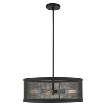 Livex Lighting 46214-04 - 4 Lt Black Chandelier