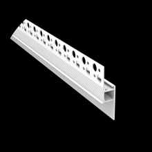 LED INSPIRATIONS CH1-KIT-MDCE-WHT-2M - 2 Meter Inspire Mud-In Cutout Edge Channel Kit