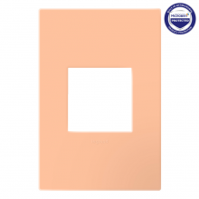 Legrand AWP1G2PY - adorne® Peachy One-Gang-Plus Screwless Wall Plate with Microban®