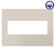 Legrand AWP3GOM - Adorne® Oatmeal Three-Gang Screwless Wall Plate with Microban®