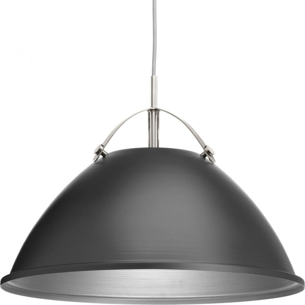 Tre Collection One-Light Graphite Graphite Metal Shade Coastal Pendant Light