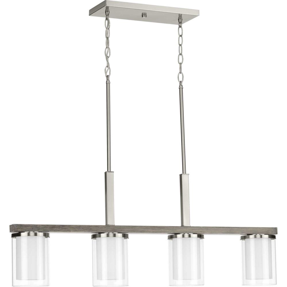 Mast Collection Four-Light Linear Chandelier