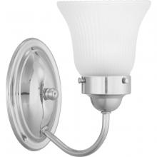 Progress P3287-15ET - Fluted Glass Collection One-Light Bath & Vanity