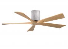 Matthews Fan Company IR5H-BW-LM-52 - Irene-5H three-blade flush mount paddle fan in Barn Wood finish with 52” Light Maple tone blades