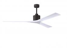 Matthews Fan Company NKXL-TB-MWH-72 - Nan XL 6-speed ceiling fan in Matte White finish with 72” solid matte white wood blades