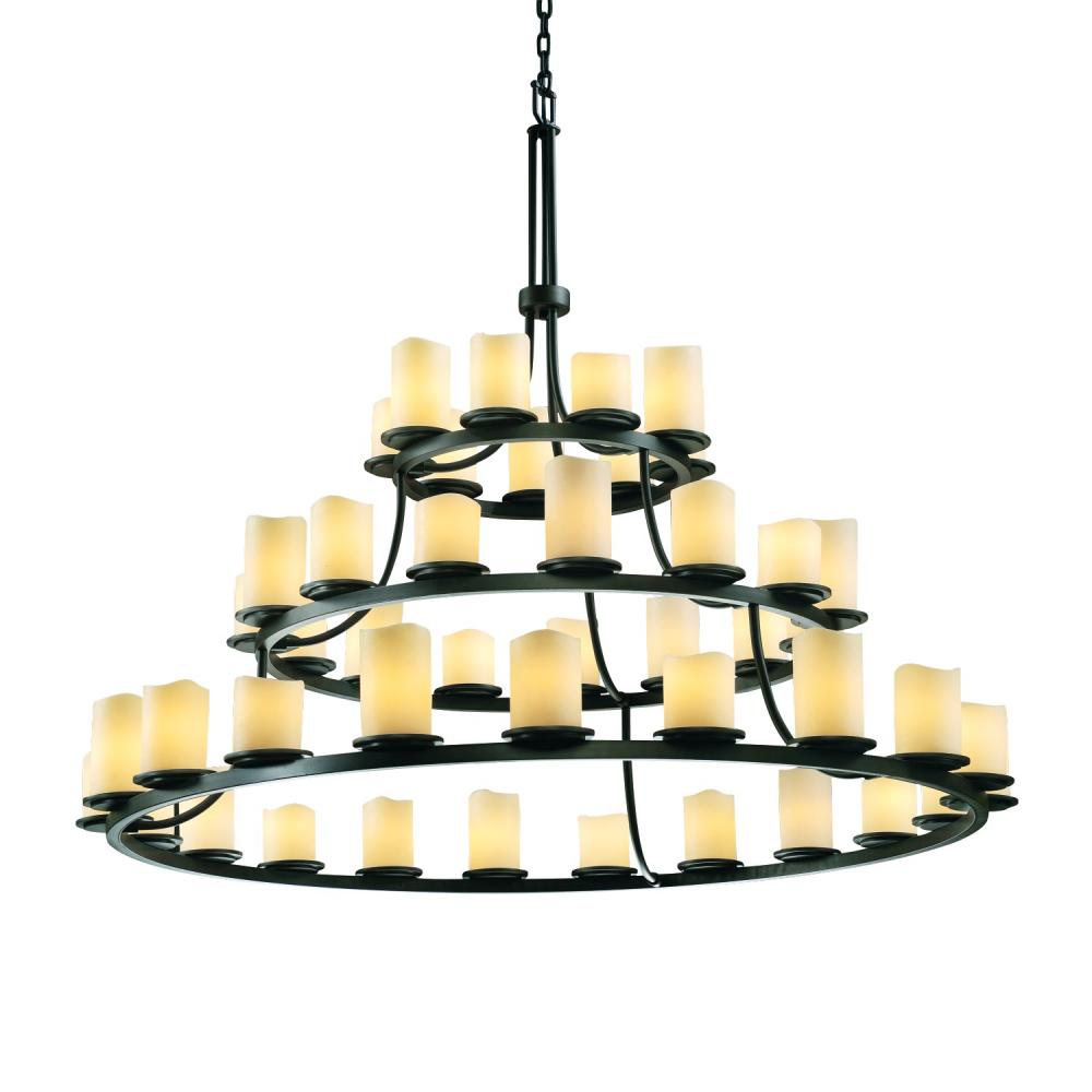 Dakota 45-Light 3-Tier Ring Chandelier