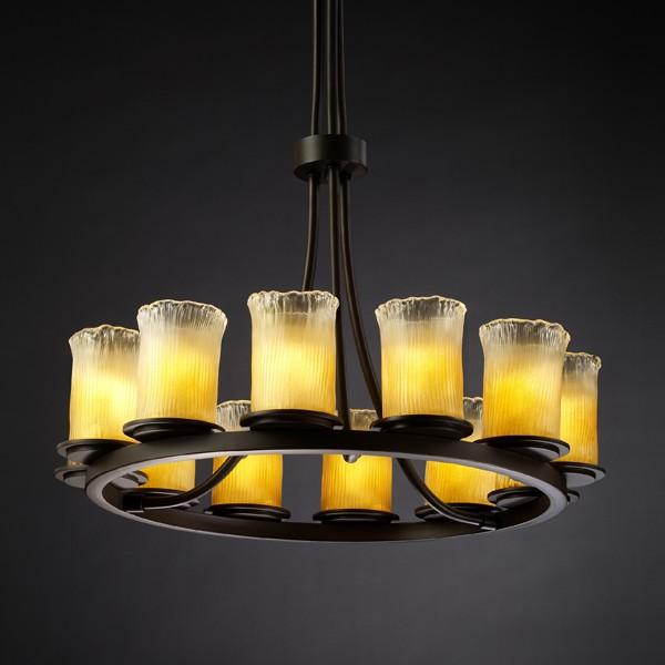 Dakota 12-Light Ring Chandelier (Tall)