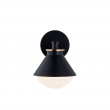 Justice Design Group FSN-7681W-OPAL-MBBR - Ravelle Small Outdoor Wall Sconce