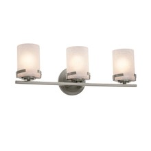 Justice Design Group FSN-8453-10-FRCR-NCKL - Atlas 3-Light Bath Bar