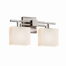 Justice Design Group FSN-8702-55-OPAL-NCKL - Aero 2-Light Bath Bar