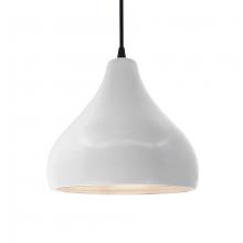 Justice Design Group CER-6563-BIS-MBLK-BKCD - Medium Droplet 1-Light Pendant