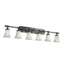 Justice Design Group CLD-8526-20-NCKL - Tradition 6-Light Bath Bar