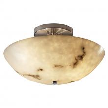 Justice Design Group FAL-9690-35-NCKL - 14" Round Semi-Flush Bowl