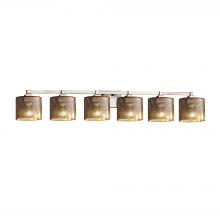 Justice Design Group FSN-8436-30-MROR-NCKL - Regency 6-Light Bath Bar