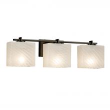 Justice Design Group FSN-8443-55-WEVE-DBRZ - Era 3-Light Bath Bar