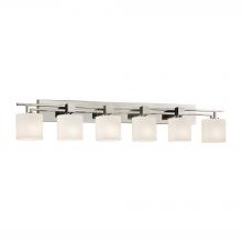 Justice Design Group FSN-8706-30-OPAL-NCKL - Aero 6-Light Bath Bar