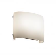 Justice Design Group FSN-8855-OPAL-CROM - ADA Wide Oval Wall Sconce