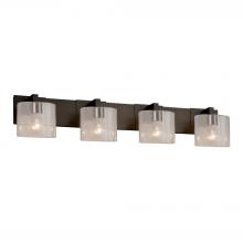 Justice Design Group FSN-8924-30-SEED-DBRZ - Modular 4-Light Bath Bar