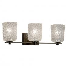 Justice Design Group GLA-8443-26-CLRT-DBRZ - Era 3-Light Bath Bar