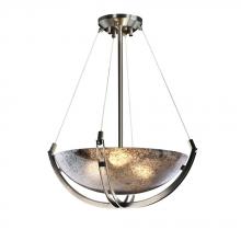 Justice Design Group FSN-9721-35-MROR-NCKL-LED3-3000 - 18" LED Pendant Bowl w/ Crossbar