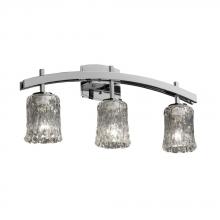 Justice Design Group GLA-8593-26-CLRT-NCKL - Archway 3-Light Bath Bar