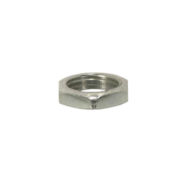 Steel Locknut; 1/8 IP; 1/2" Hexagon; 1/8" Thick; Unfinished