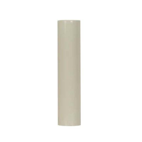 Plastic Candle Cover; Cream Plastic; 13/16" Inside Diameter; 7/8" Outside Diameter; 4"