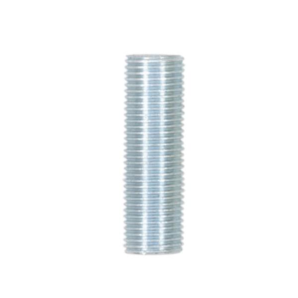 1/8 IP Steel Nipple; Zinc Plated; 5/8" Length; 3/8" Wide