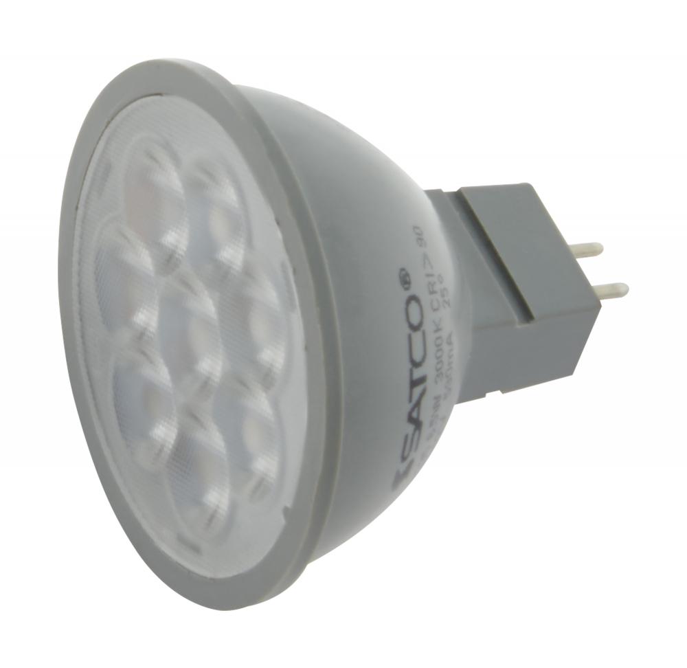 6 Watt; MR16 LED; 4000K; GU5.3 base; 40 deg. Beam Angle; 24 Volt