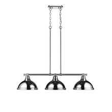 Golden 3602-3LP CH-CH - Duncan 3 Light Linear Pendant