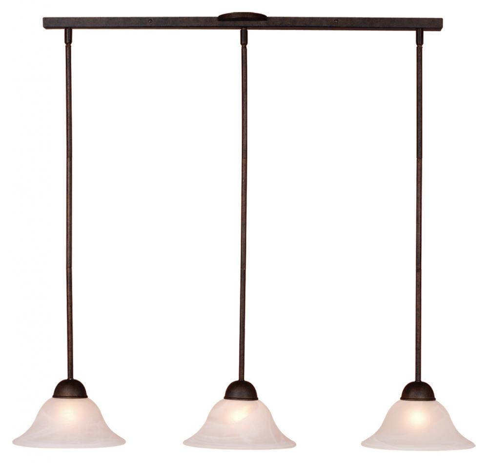 Da Vinci 3L Linear Mini Pendant Oil Burnished Bronze