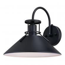 Vaxcel International T0748 - Canton 12-in. Outdoor Wall Light Matte Black and Glossy White