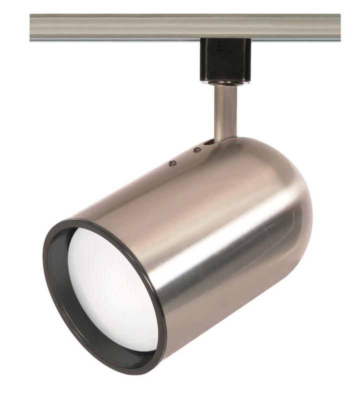 1 Light - R20 - Track Head - Bullet Cylinder - Brushed Nickel Finish