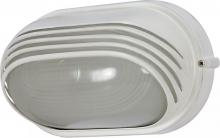 Nuvo 60/522 - 1 Light - 10" Oval Hood Bulkhead - Semi Gloss White Finish