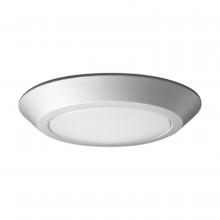 Nuvo 62/1362R1 - 7 in.; LED Flush Mount Fixture; Disk Light; Brushed Nickel Finish; 5000K; 90 CRI