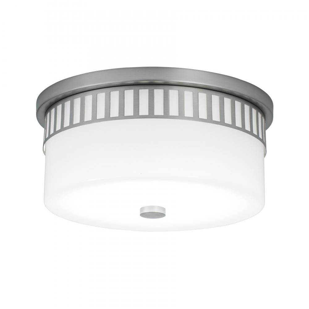 Astor 13.75'' Wide 2-Light Flush Mount - Brushed Nickel