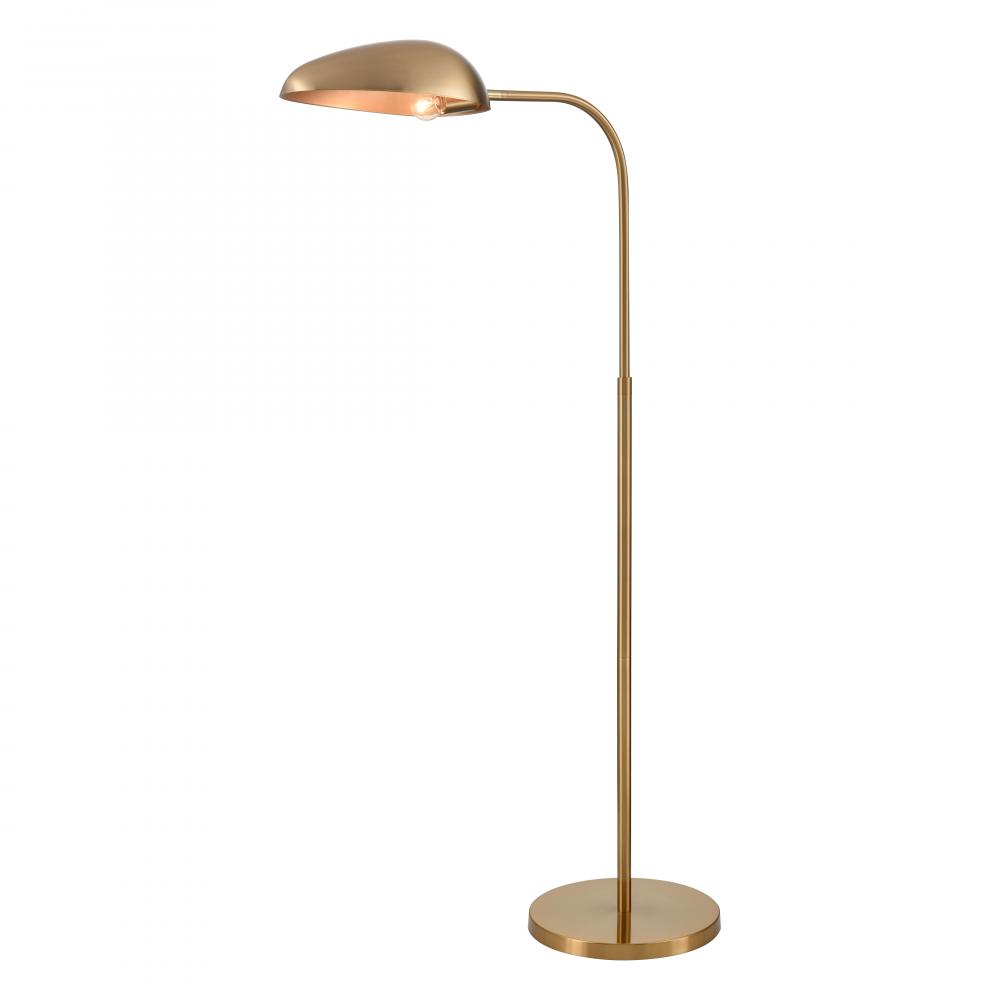 Alda 53.5'' High 1-Light Floor Lamp - Aged Brass