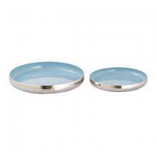 ELK Home H0897-9780/S2 - Nelson Tray - Set of 2 Light Blue Enamel